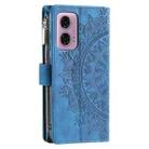 For Motorola Edge 50 Fusion Multi-Card Totem Zipper Leather Phone Case(Blue) - 3