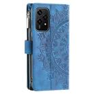 For Honor 200 Lite Multi-Card Totem Zipper Leather Phone Case(Blue) - 3