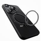 For Huawei Pura 70 Double Ring MagSafe Holder Carbon Fibre Phone Case(Black) - 2