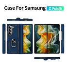 For Samsung Galaxy Z Fold6 5G Shockproof TPU + PC Phone Case with Protective Strap(Royal Blue) - 2