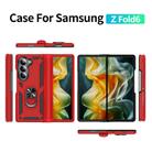 For Samsung Galaxy Z Fold6 5G Shockproof TPU + PC Phone Case with Protective Strap(Red) - 2