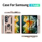 For Samsung Galaxy Z Fold6 5G Shockproof TPU + PC Phone Case with Protective Strap(Apricot) - 2