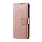 For Honor X6b 4G Global Totem Flower Embossed Leather Phone Case with Lanyard(Rose Gold) - 2