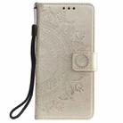 For Honor 400 Lite Totem Flower Embossed Leather Phone Case with Lanyard(Gold) - 2