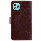 For Honor 400 Lite Totem Flower Embossed Leather Phone Case with Lanyard(Brown) - 3