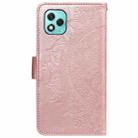 For Honor 400 Lite Totem Flower Embossed Leather Phone Case with Lanyard(Rose Gold) - 3