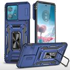 For Motorola Edge 40 Neo Armor PC + TPU Camera Shield Phone Case(Navy Blue) - 1