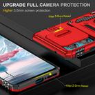 For Motorola Edge 40 Neo Armor PC + TPU Camera Shield Phone Case(Red) - 3