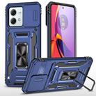 For Motorola Moto G84 Armor PC + TPU Camera Shield Phone Case(Navy Blue) - 1