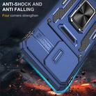 For Motorola Moto G84 Armor PC + TPU Camera Shield Phone Case(Navy Blue) - 2