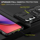 For Motorola Moto G84 Armor PC + TPU Camera Shield Phone Case(Black) - 3