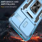 For Motorola Moto G84 Armor PC + TPU Camera Shield Phone Case(Light Blue) - 2