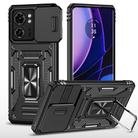 For Motorola Edge 40 Armor PC + TPU Camera Shield Phone Case(Black) - 1