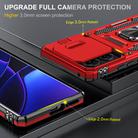 For Motorola Edge 40 Armor PC + TPU Camera Shield Phone Case(Red) - 3