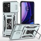 For Motorola Edge 40 Armor PC + TPU Camera Shield Phone Case(Grey) - 1