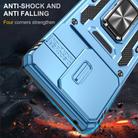 For Motorola Edge 40 Armor PC + TPU Camera Shield Phone Case(Light Blue) - 2