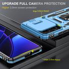 For Motorola Edge 40 Armor PC + TPU Camera Shield Phone Case(Light Blue) - 3