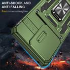 For Motorola Edge 40 Armor PC + TPU Camera Shield Phone Case(Olive Green) - 2