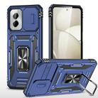 For Motorola Moto G Play 5G 2024 Armor PC + TPU Camera Shield Phone Case(Navy Blue) - 1