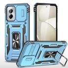 For Motorola Moto G Play 5G 2024 Armor PC + TPU Camera Shield Phone Case(Light Blue) - 1