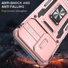 For Motorola Moto G Play 5G 2024 Armor PC + TPU Camera Shield Phone Case(Rose Gold) - 2