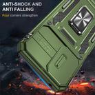 For Motorola Moto G Play 5G 2024 Armor PC + TPU Camera Shield Phone Case(Olive Green) - 2