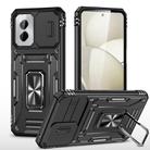 For Motorola Moto G Stylus 5G 2024 Armor PC + TPU Camera Shield Phone Case(Black) - 1