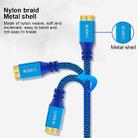 USB 3.0 Male To Micro USB 3.0 Male Braided Cable, Length:0.3m(Blue) - 3