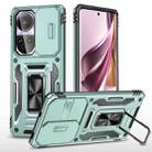 For OPPO Reno10 Global Armor PC + TPU Camera Shield Phone Case(Alpine Green) - 1