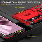 For OPPO Reno10 Global Armor PC + TPU Camera Shield Phone Case(Red) - 3