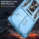 For OPPO Reno10 Global Armor PC + TPU Camera Shield Phone Case(Light Blue) - 2