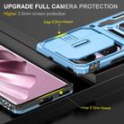 For OPPO Reno10 Global Armor PC + TPU Camera Shield Phone Case(Light Blue) - 3