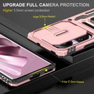 For OPPO Reno10 Global Armor PC + TPU Camera Shield Phone Case(Rose Gold) - 3