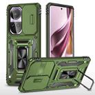 For OPPO Reno10 Global Armor PC + TPU Camera Shield Phone Case(Olive Green) - 1