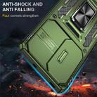 For OPPO Reno10 Global Armor PC + TPU Camera Shield Phone Case(Olive Green) - 2