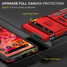 For Google Pixel 9/9 Pro Armor PC + TPU Camera Shield Phone Case(Red) - 3