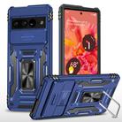 For Google Pixel 9 Pro XL 6.8 Armor PC + TPU Camera Shield Phone Case(Navy Blue) - 1