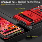 For Google Pixel 9 Pro XL 6.8 Armor PC + TPU Camera Shield Phone Case(Red) - 3