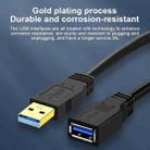 USB 3.0 Female To USB 3.0 Male PVC Cable, Length:0.3m(Black) - 2