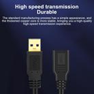 USB 3.0 Female To USB 3.0 Male PVC Cable, Length:0.6m(Black) - 3