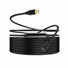 USB 3.0 Female To USB 3.0 Male PVC Cable, Length:1m(Black) - 1