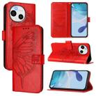 For Sharp Aquos Sense9 Plus Embossed Butterfly Leather Phone Case(Red) - 1