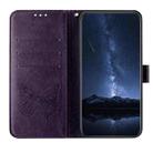 For Sharp Aquos Sense9 Plus Embossed Butterfly Leather Phone Case(Dark Purple) - 3