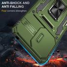 For Xiaomi Poco C65/Redmi 13C Armor PC + TPU Camera Shield Phone Case(Olive Green) - 2