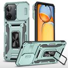 For Xiaomi Poco X6/Redmi Note 13 Pro 5G Armor PC + TPU Camera Shield Phone Case(Alpine Green) - 1