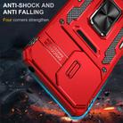 For Xiaomi Poco X6/Redmi Note 13 Pro 5G Armor PC + TPU Camera Shield Phone Case(Red) - 2