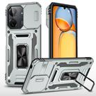 For Xiaomi Poco X6/Redmi Note 13 Pro 5G Armor PC + TPU Camera Shield Phone Case(Grey) - 1
