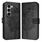 For itel A95 5G Embossed Butterfly Leather Phone Case(Black) - 2