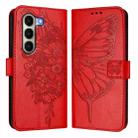 For itel A95 5G Embossed Butterfly Leather Phone Case(Red) - 2