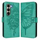 For itel A95 5G Embossed Butterfly Leather Phone Case(Green) - 2